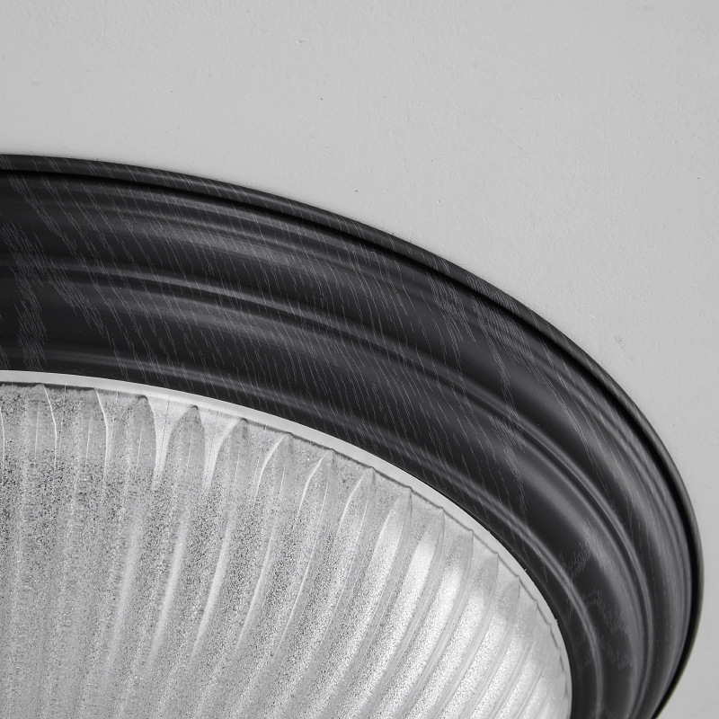 Lámpara de dormitorio retro americano, luz de alta gama, vidrio de lujo, dormitorio principal, sala de estudio, luz de techo de habitación redonda de estilo antiguo francés