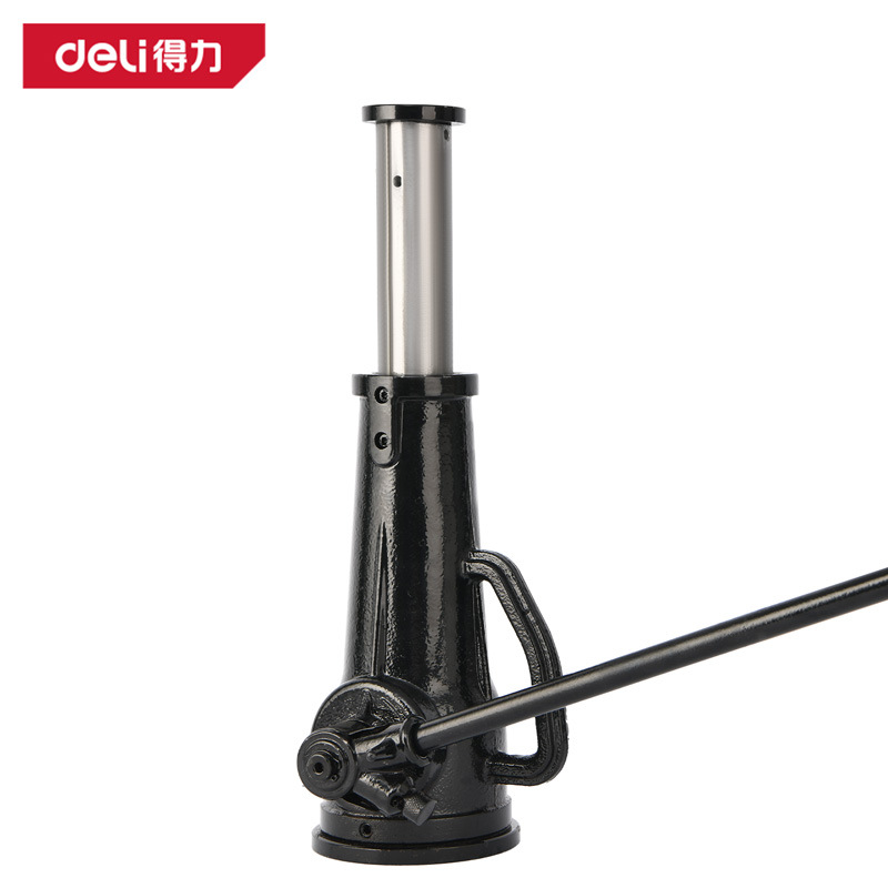 得力螺旋调杆液压千斤顶汽车补胎油压调节手摇机械千斤顶DL-B32T