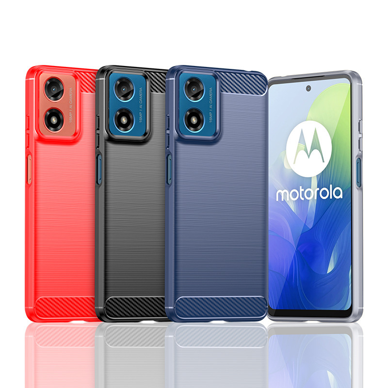 For MOTO G22 5G mobile phone case G04 mobile phone case G 5G2024 soft silicone carbon fiber brushed all-inclusive