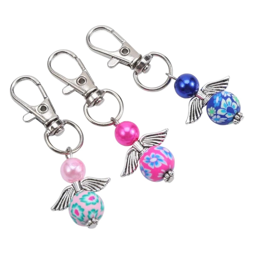 Nuevo llavero de ángel de la guarda, regalo de bodas, bautismo de bebé, sacramento, fiesta de cumpleaños, colgante, manualidades de bricolaje