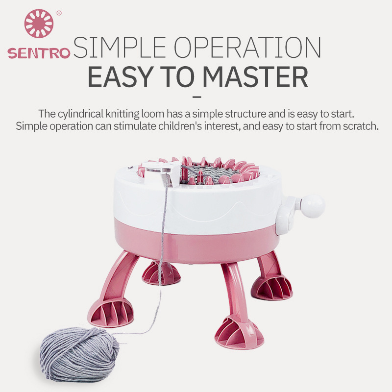 국경 22 스티치 스타 실린더 울 직조 기계 DIY 제작 손으로 크랭크 뜨개질 짠 모자 뜨개질 스카프 양말