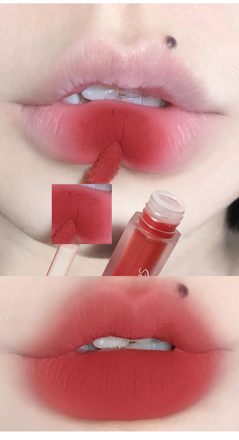 Sensory Party Matte velvet lip gloss, matte and white lip paste, not easy to stick, affordable for students, cross-border from Southeast Asia undefined