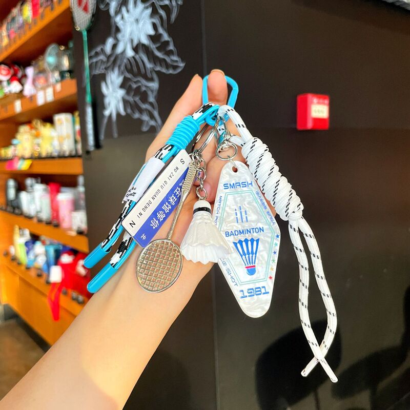 オリジナルミュウスタイルスポーツバッグペンダント菱形アクリルブランドキーホルダー小さなペンダントクリエイティブバドミントンペンダント|undefined