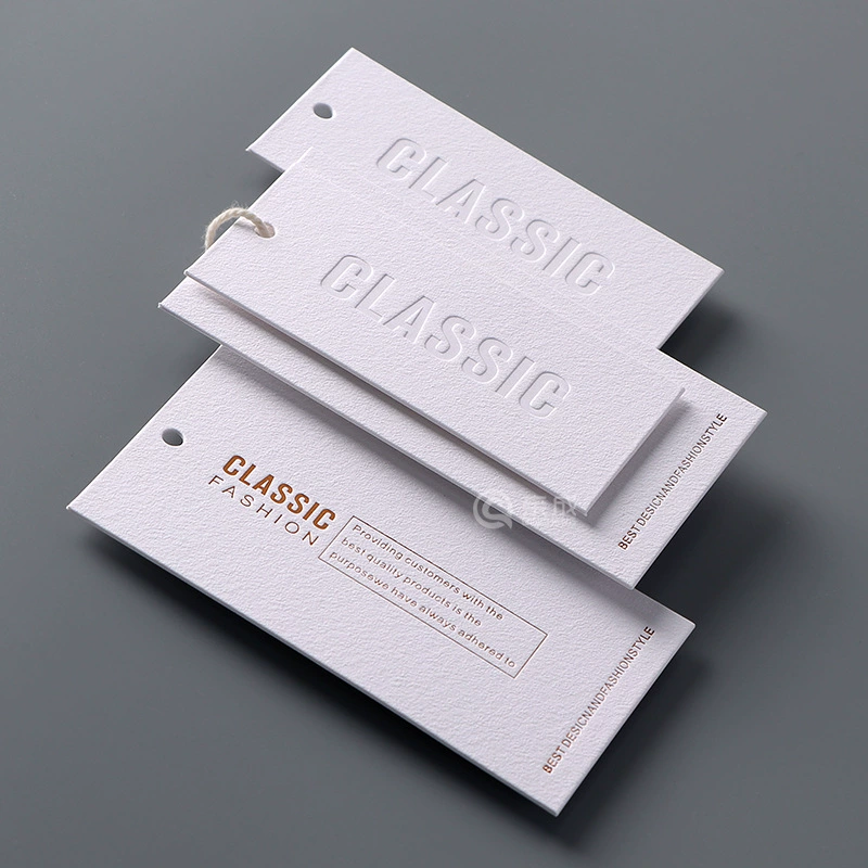 High -end special paper clothing tags customized women's clothing qualified certificate label production printing general spot wholesale
