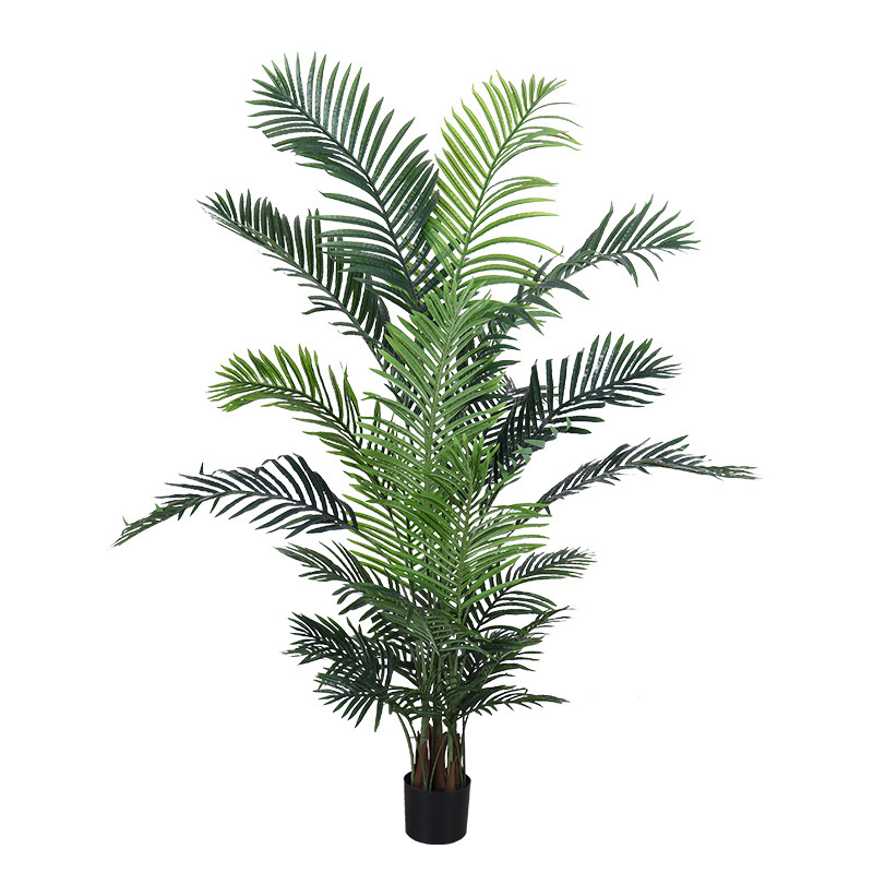 北欧シミュレーション散尾葵盆栽偽植物室内貴妃緑植盆栽鳳尾客間装飾着地置物|undefined