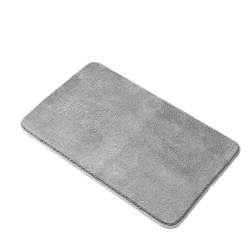 Pure Color Wool Felt Thick Bathroom Absorbent Mat Household Bathroom Entrance Anti-Slip Foot Mat Entrance Door Mat Wholesale