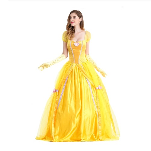 Halloween costume cross-border wholesale Beauty and the Beast Belle Princess Belle dress cosplay dropshipping