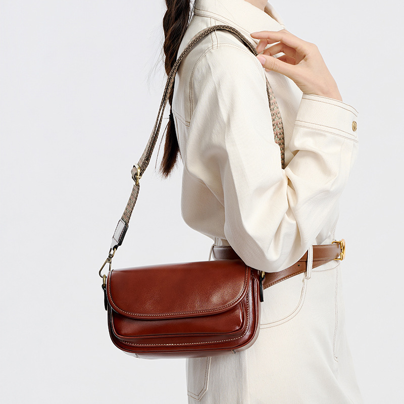 Niche Design New Genuine Leather Bag Fashion Versatile Cowhide Crossbody Bag For Women Luxury High-End Handbag Shoulder Bag