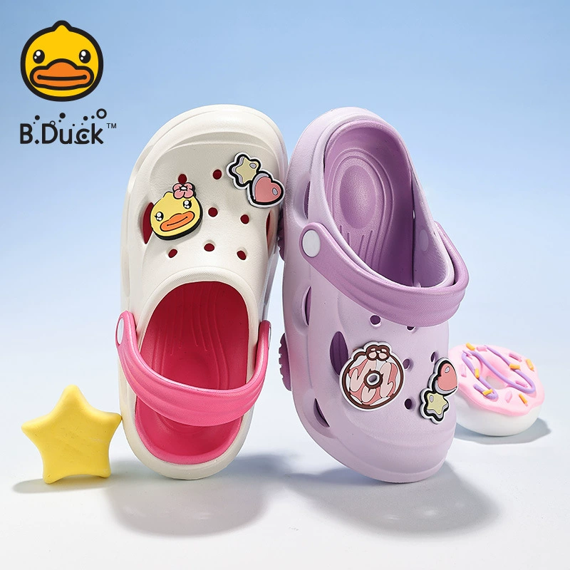 Подлинная B.DUCK Детская летняя обувь на пляже пещера для девочек Баотоу сандалии