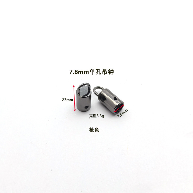 スポット携帯電話ストラップアクセサリー 8 ミリメートル単穴吊り時計スプリングコイルキーホルダー金属カラビナフックバックル 8 字型バックル|undefined