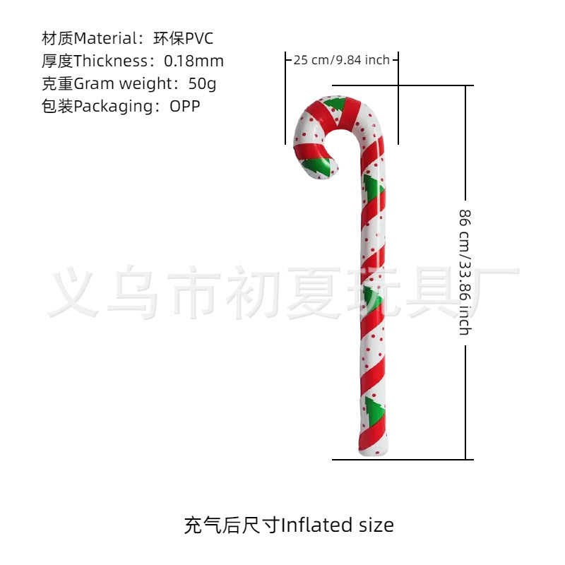 跨境现货Christmas圣诞老人装饰气球PVC雪花球商场户外装饰充气球|undefined