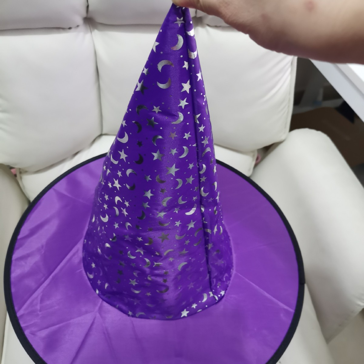 Halloween sombrero negro Oxford paño bruja sombrero accesorios de disfraces de maquillaje Harry Potter bruja sombrero