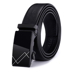 Belts Men's Wholesale Cowhide Belt Men's Genuine Leather Fashion Automatic Buckle Casual Waistband Business Versatile Pants Belt