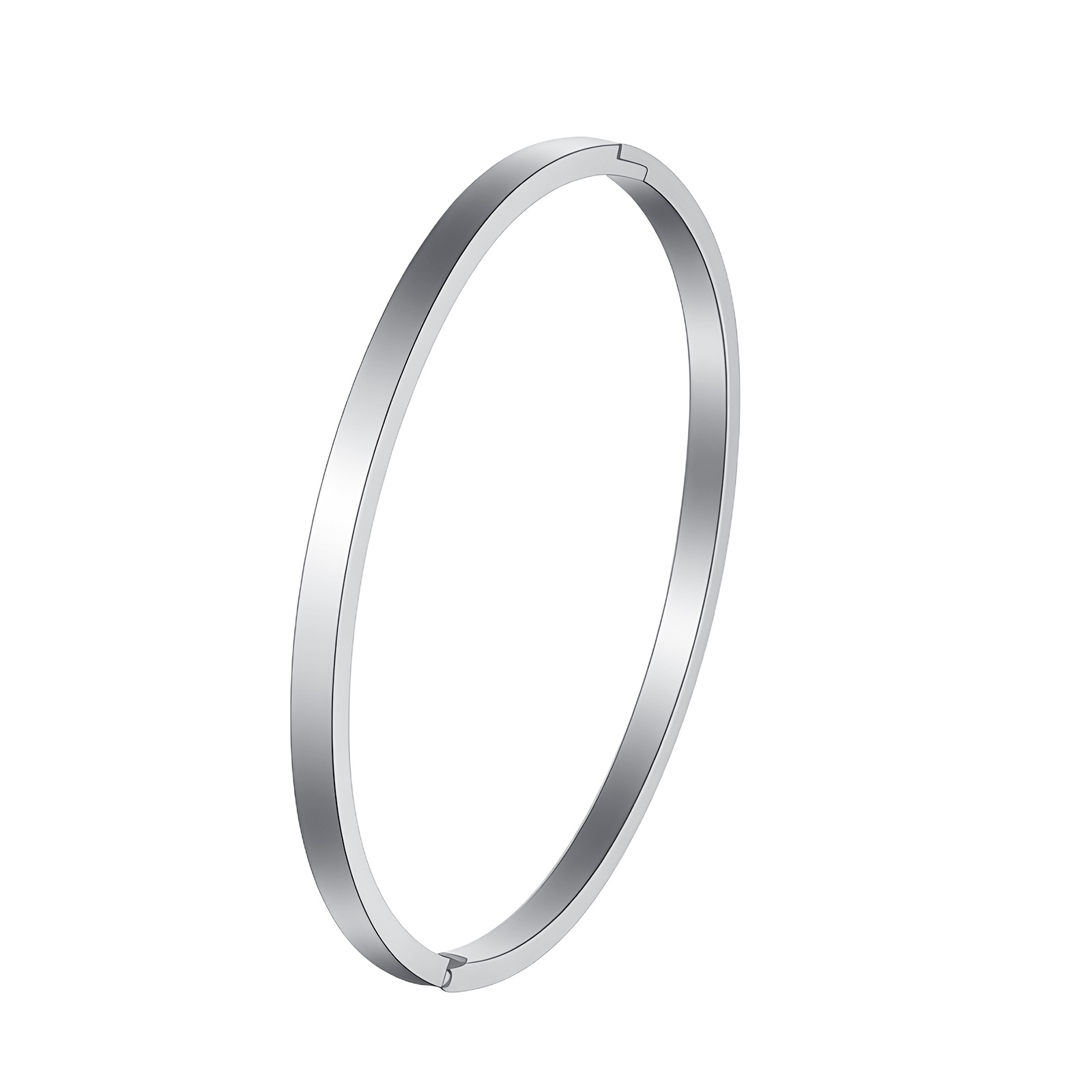 Transfronterizo europeo y americano simple brillante hebilla pulsera estilo frío 4mm6mm ancho chapado en oro pareja pulsera de acero inoxidable pulsera