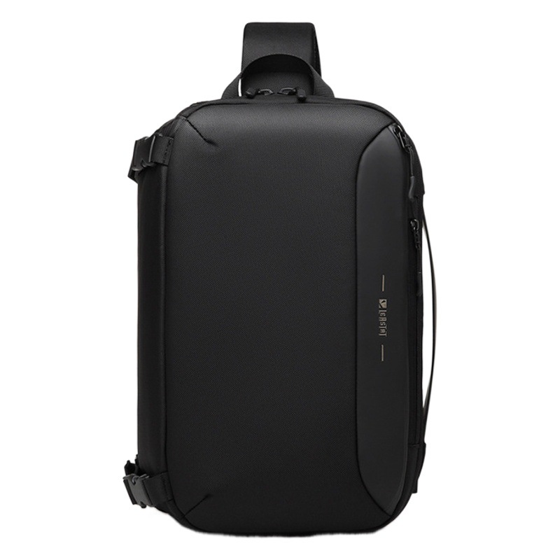 Leastat Cross-Border New Chest Bag Men's Large Capacity 14inch Crossbody Bag Business Casual Commuter Shoulder Bag