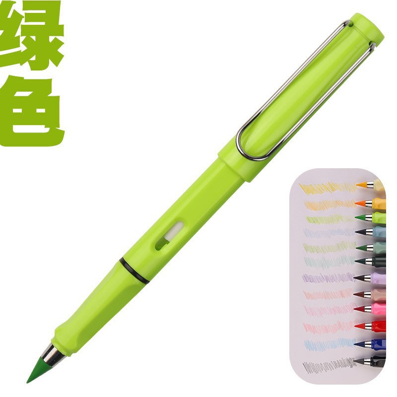 작은 막대 색상 연필-녹색