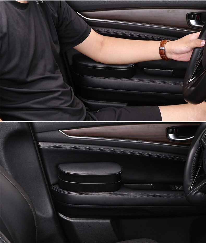 Car left elbow rest door storage box car lift armrest box elbow rest booster add seat armrest