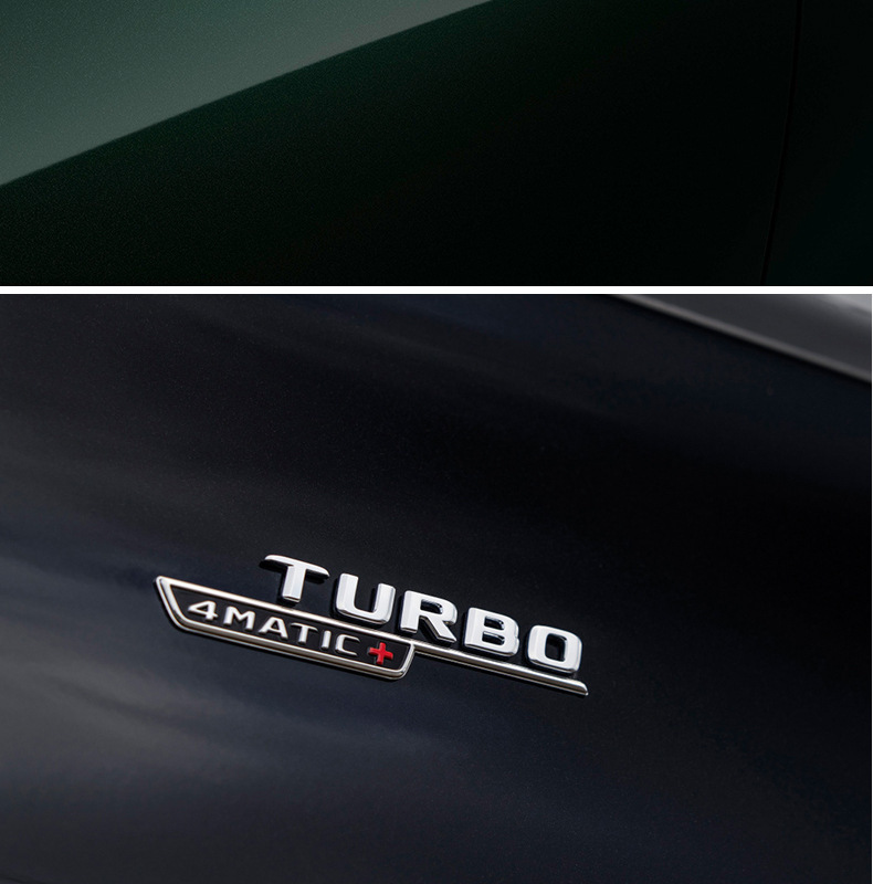 Suitable for Mercedes-Benz modified AMG43/53/63 leaf side label TURBO4MATIC letter car labeling