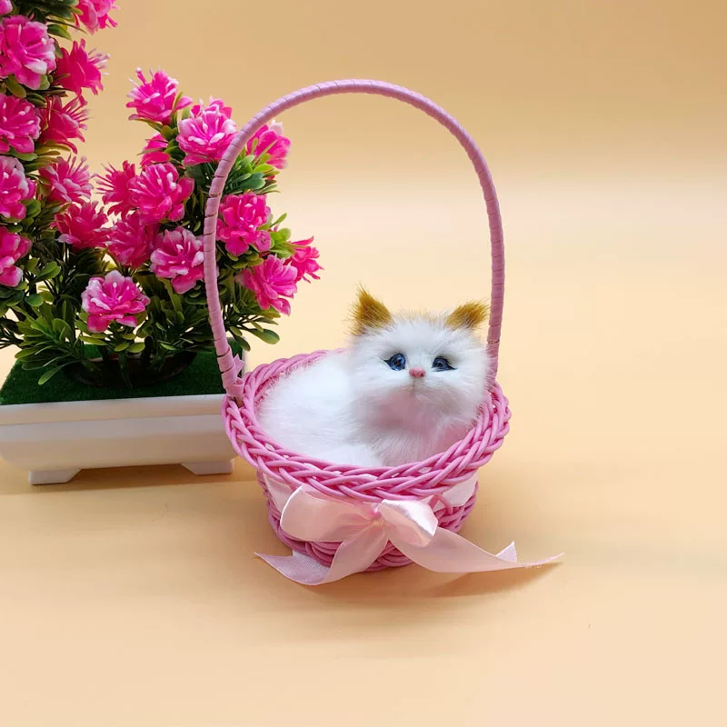 Корзина, игрушка, кот, подарок на день рождения