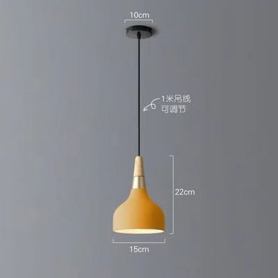 Candelabro de una sola cabeza Zhongshan, sensación avanzada, mesa de comedor de estilo cremoso creativo nórdico, lámpara de mesita de noche, araña de arte minimalista moderno