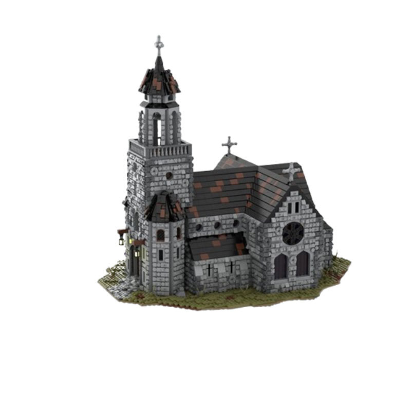 Mittelalterliche Kathedrale Glockenturm Bausteine Burg Set_voghion.com