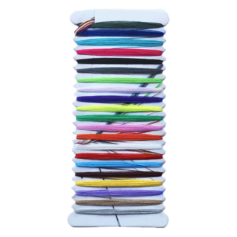 Сумка для шитья ручной работы разноцветные нитки для вышивки крестиком доска бытовые швейные нитки для вышивания с иглой 21 цвет случайный