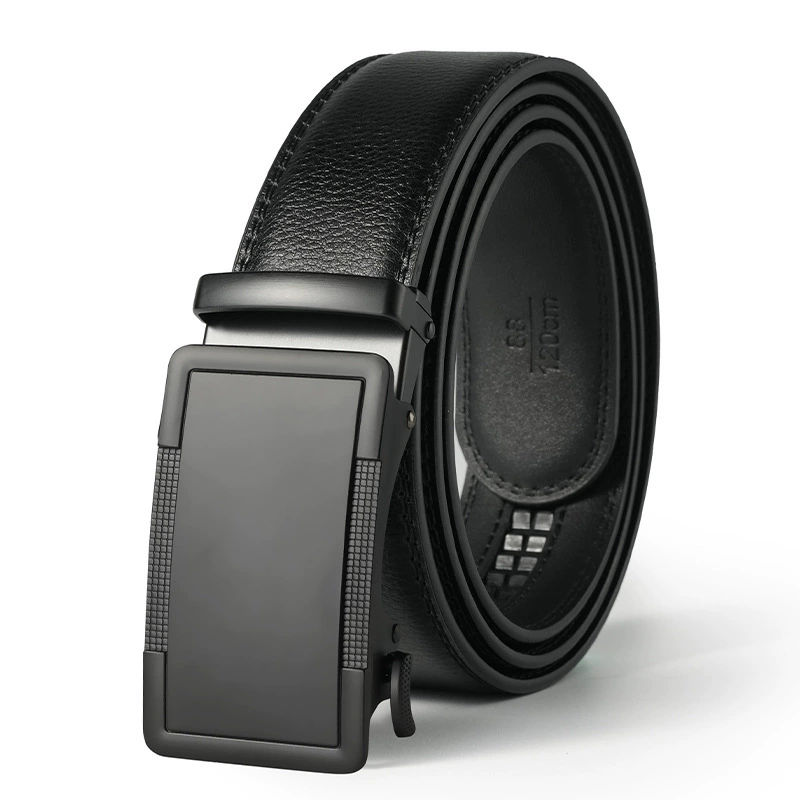 Leather belt, universal trousers, genuine leather, (Physicals)