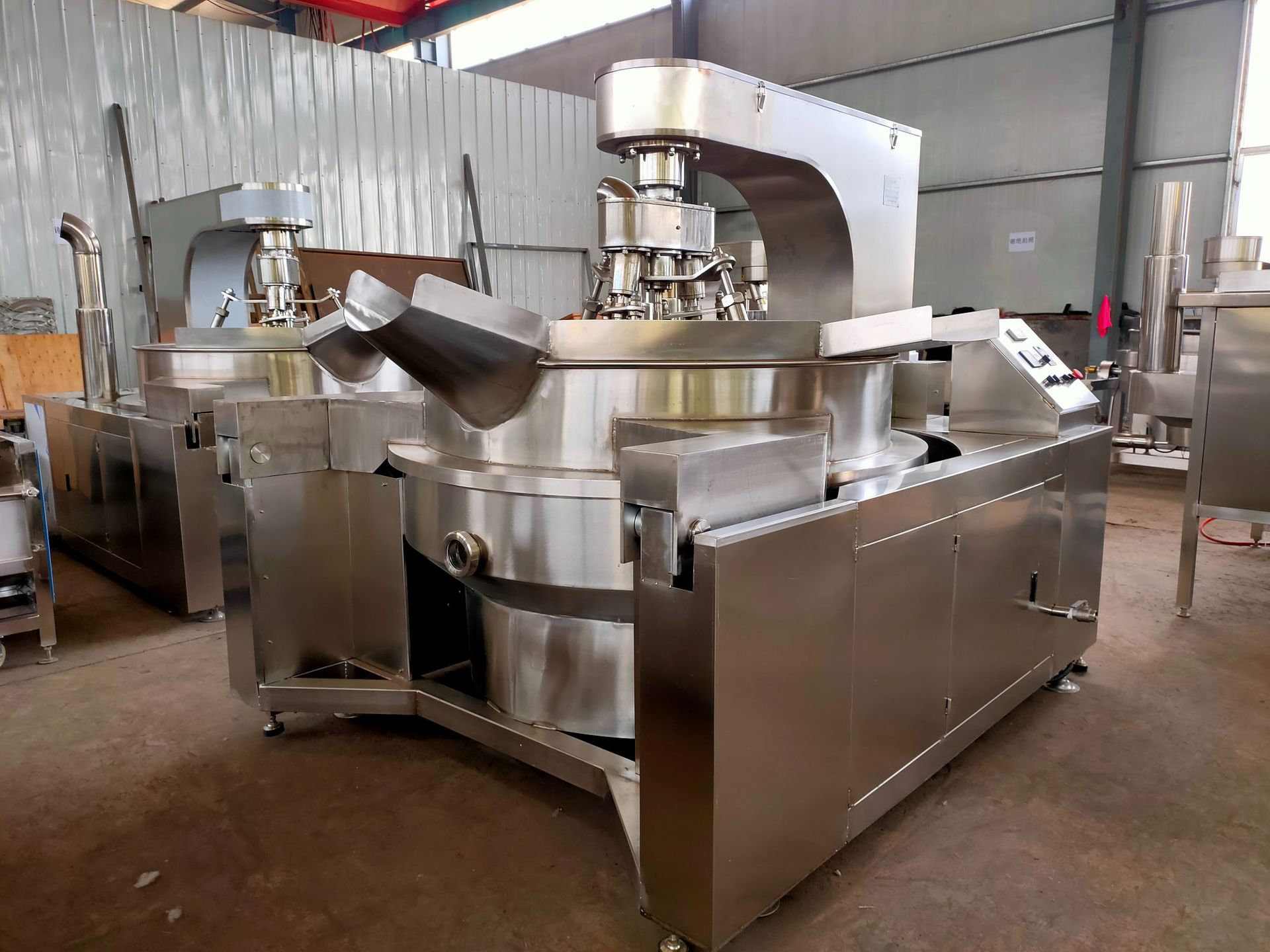 供应商用六爪全自动炒锅 酒店用厨房设备 火锅底料多爪搅拌炒锅