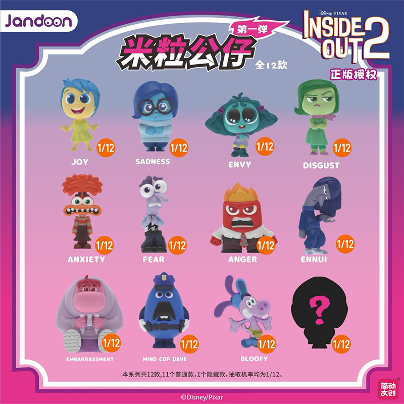 JANDOON头脑特工队2米粒公仔第1弹盲盒男女孩迷你手办摆件潮玩|undefined
