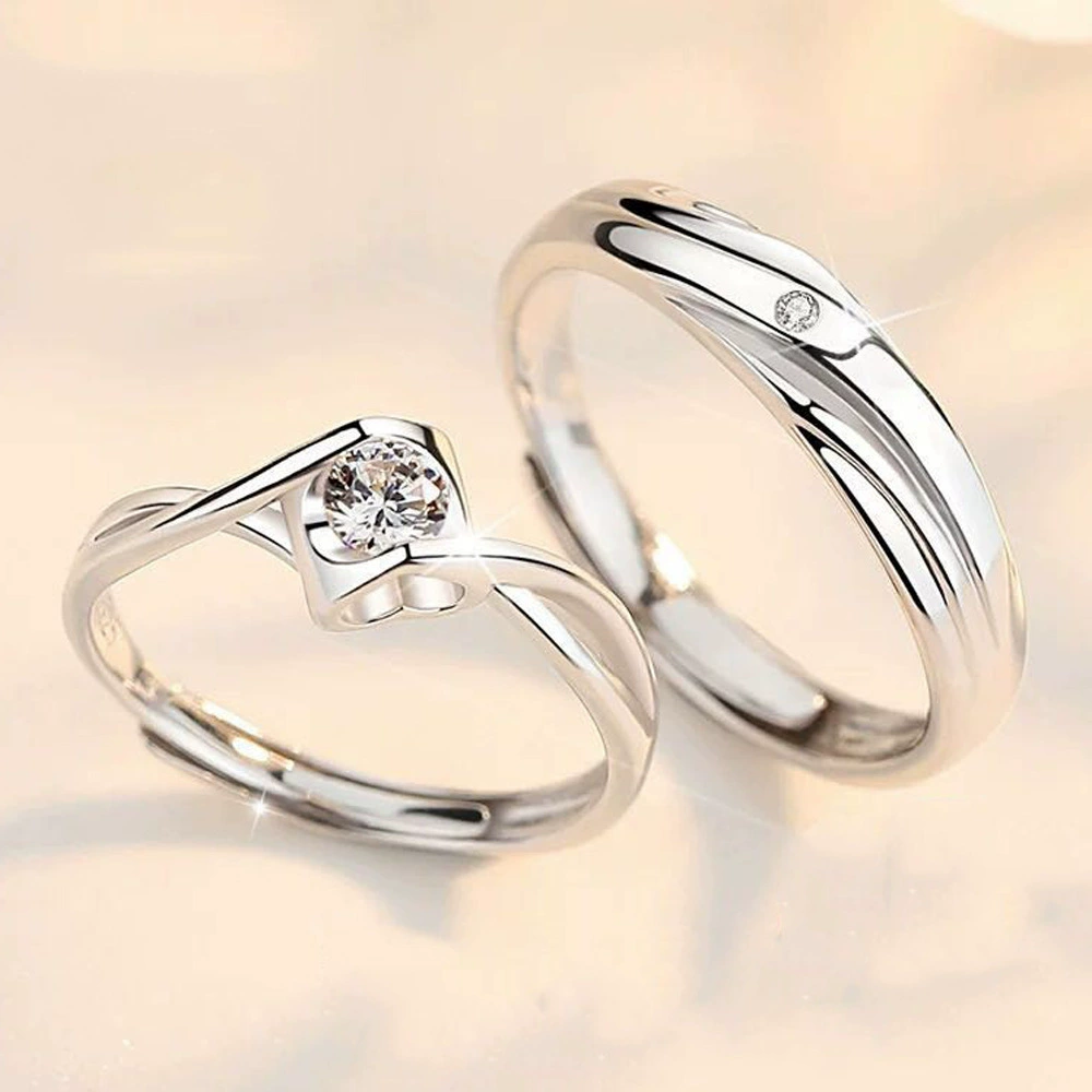 Adjustable wedding ring для любимого, серебро 925 образец
