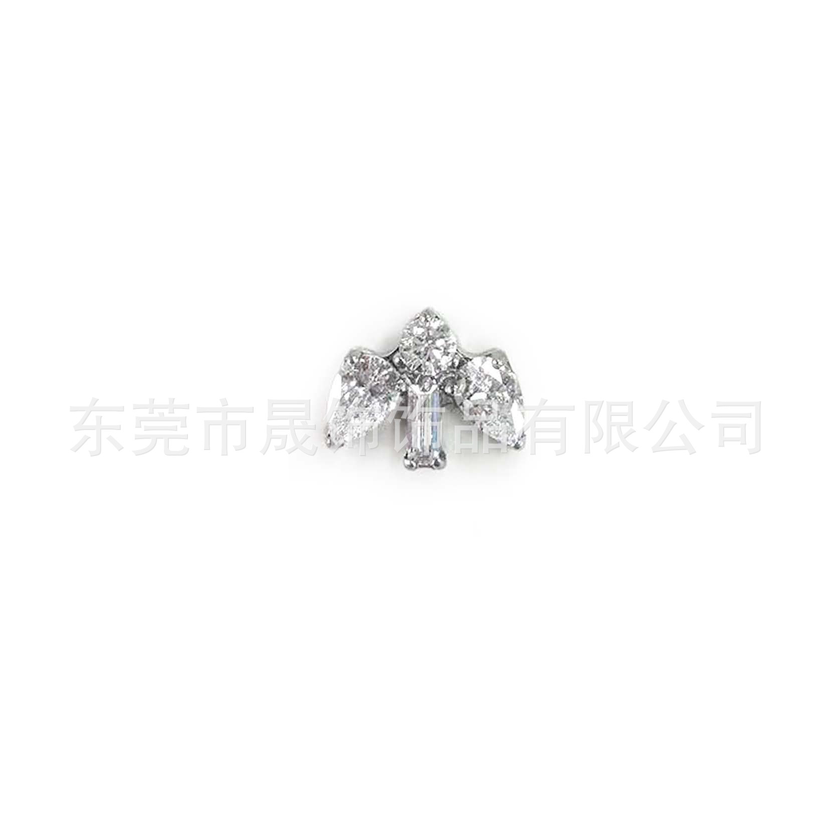 F136 Titanium Alloy 方 Zirconia 马眼小圆 Zirconia Ear Stud G23 Titanium Internal Thread Cubic Zirconia Labret Stud 穿孔 Jewelry 头部