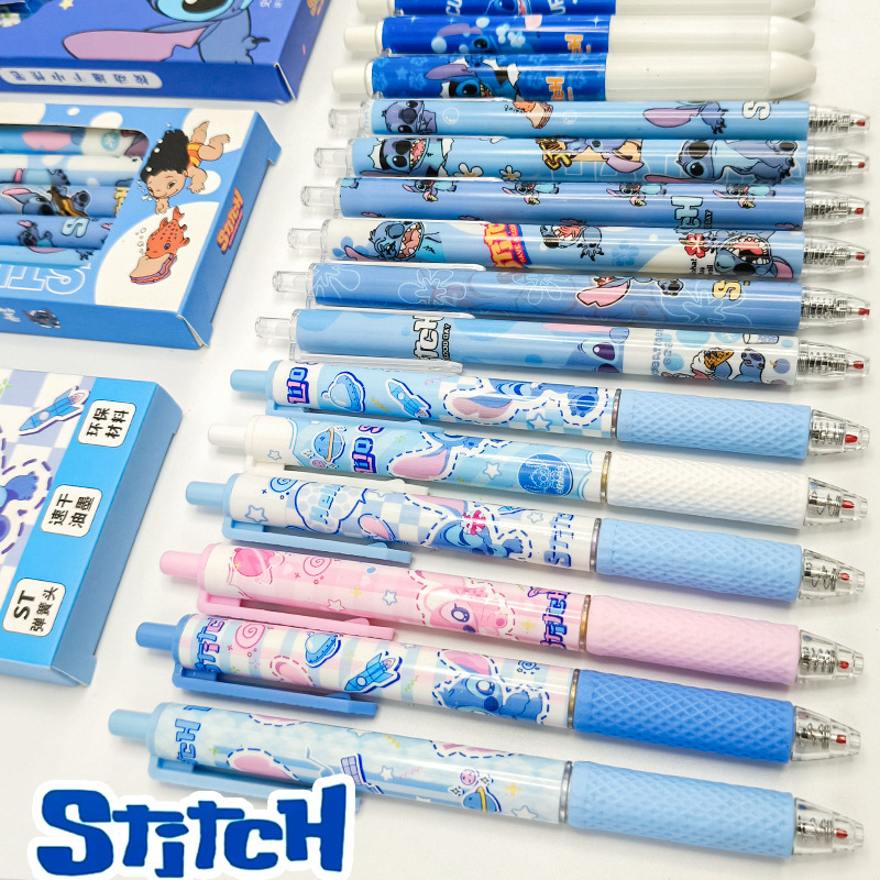 ステッチ TEMU ホットセール ステッチ ゲルペン 漫画 かわいい 書きやすい スムーズ 速乾 プレス 学生 ブラシ|undefined