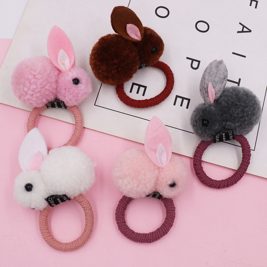 Cute three dimensional plush rabbit