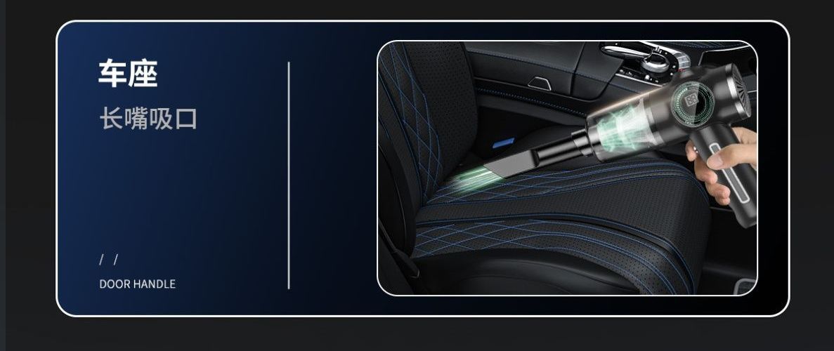High Suction Car Charging Mini Vacuum Cleaner, Wireless Portable Vacuum Cleaner, Powerful Small Window Cleaner for Home Use