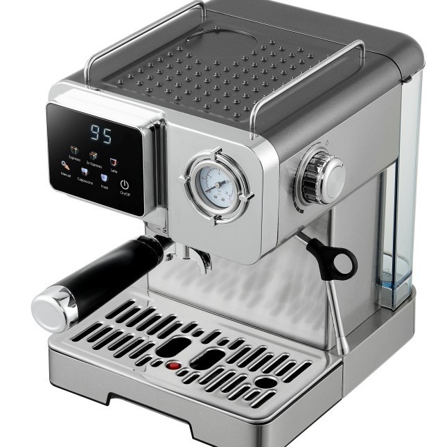 新款意式咖啡机半自动智能彩屏高压萃取 配51MM铝漏斗