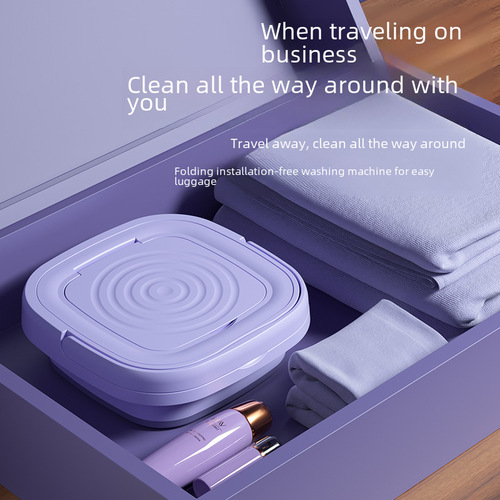 Folding Washing Machine Mini Washing Machine Wholesale Portable Small Fully Automatic Underwear Pants Socks Wash and Dry Combo