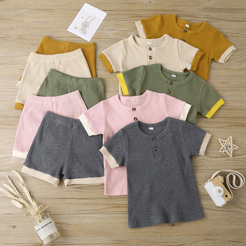 Two-piece Casual Round Neck Pullover Shorts Set display picture 3