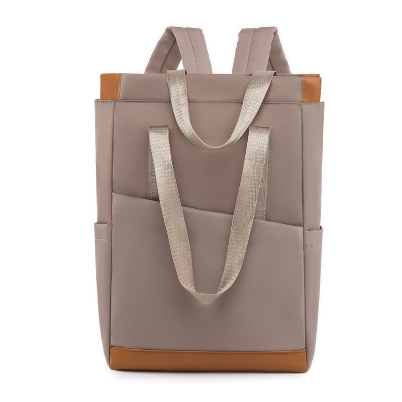 Comercio exterior 2023 nuevas damas casuales mochila de tela Oxford moda contraste color computadora de gran capacidad mochila portátil marea