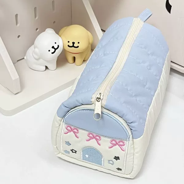 Small house pen bag [Blue Bai]