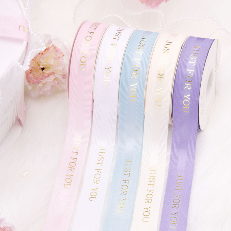 2.5 bronzing medium satin edge Luo JUST gift belt bouquet flower packaging ribbon cake baking dressing strap 2.5 bronzing medium satin edge Luo JUST gift belt bouquet flower packaging ribbon cake baking dressing strap