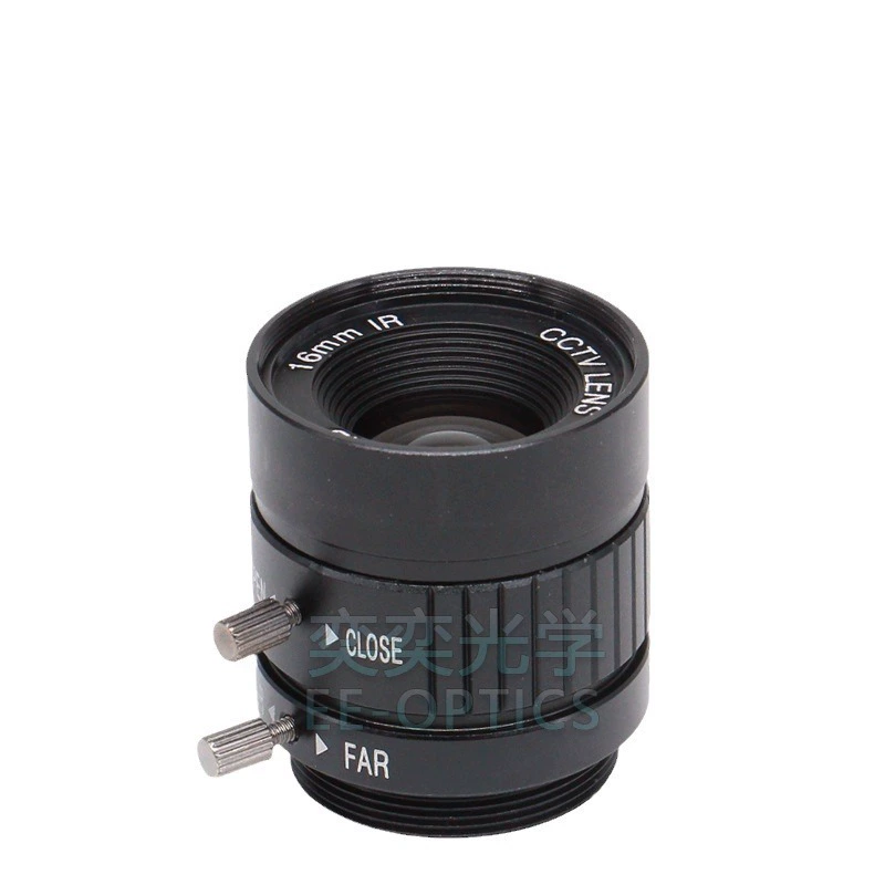 Lens, industrial camera, 16mm, clips included, scale 1:2, 2 inch