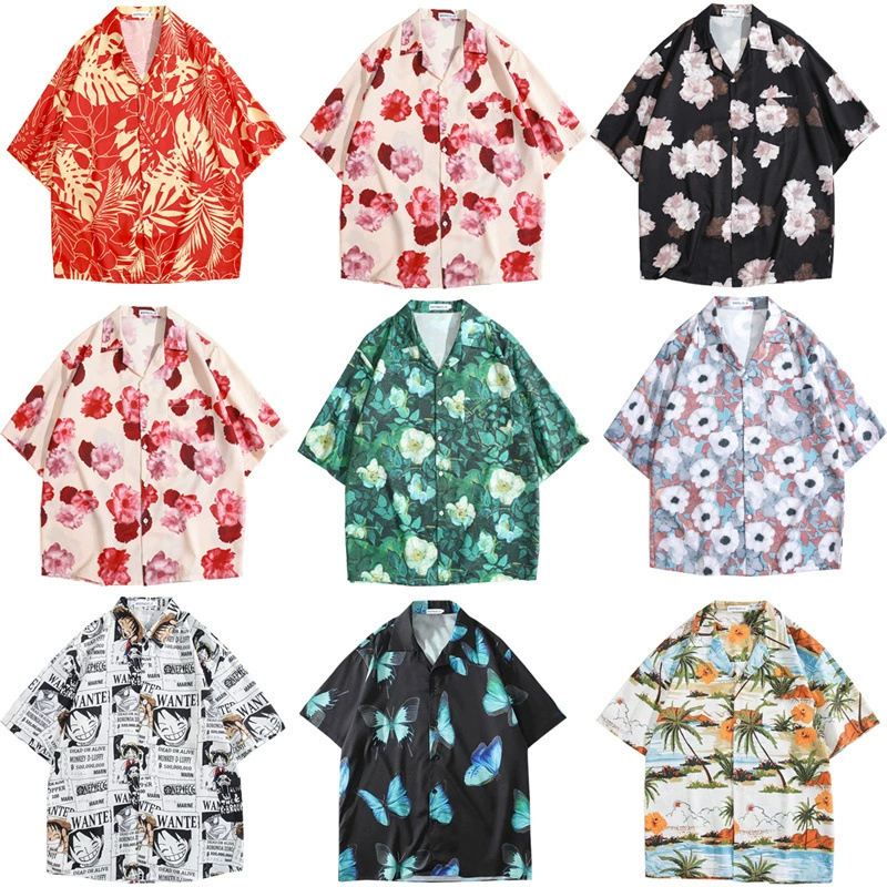 Ретро беж shirt для отдыха любимых, оверсайз