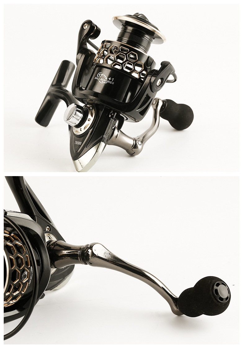 CNC金CNC金属摇臂纺车轮防炸线无间隙轴承路亚海竿轮路亚轮斜切鱼线轮属摇臂纺车轮防炸线无间隙轴承路亚海竿轮路亚轮斜切鱼线轮