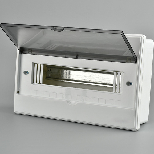 All-plastic distribution box circuit box home decoration empty leakage box strong power box 4 circuit 9 circuit box with rail distribution box