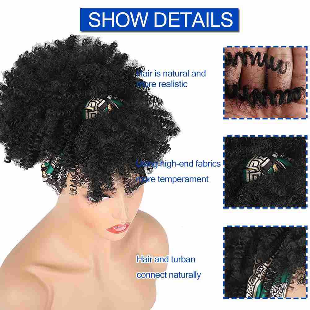 Women's Simple Style Party Stage Street High Temperature Wire Long Bangs Short Curly Hair Wig Net display picture 4