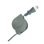 日本PSE伸缩圆盘电源线电线插头新能源储能灯饰日规美规品字尾梅