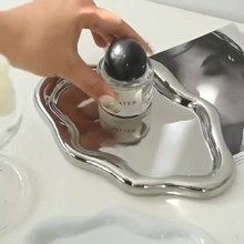 家用塑料高级风首饰收纳盘卸妆饰品盘迷你床头梳妆台专用防丢托盘