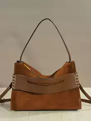 Designer-Inspired Relaxed Fit Large-Capacity Tote Bag with Premium Finish, Chic Shoulder Bag in Genuine Leather, Crossbody Bag for Women