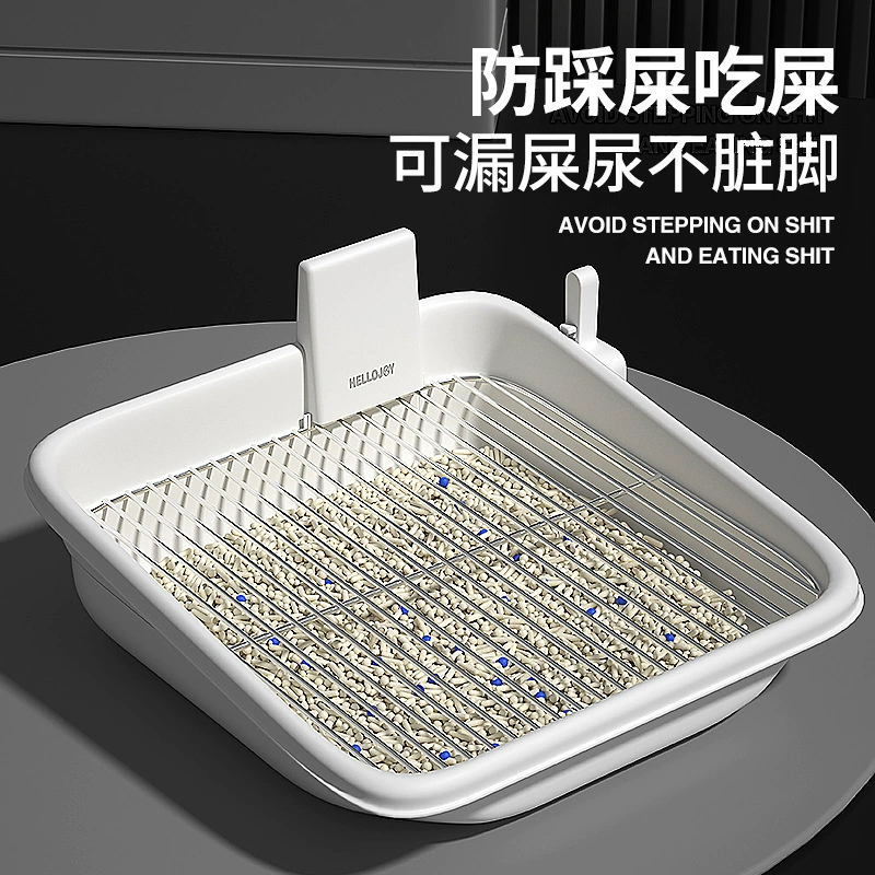Крупногабаритный огороженный собачий бассейн с защитой от брызг дезодорант туалет для собак сетка из нержавеющей стали туалет с защитой от экскрементов моющаяся поддон для собак