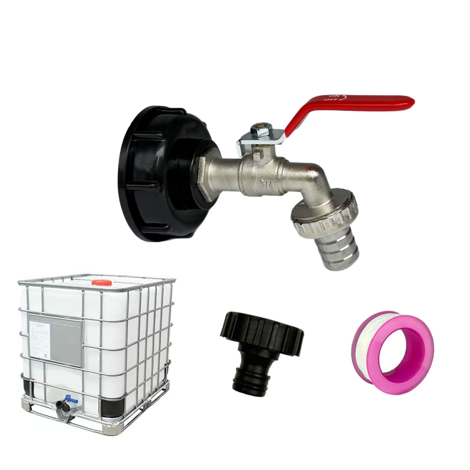 Трансграничная поставка смесителя из цинкового сплава 3/ 4*1.0inch IBC, набор аксессуаров для тоннельных бочек, адаптер для садовых тоннельных бочек